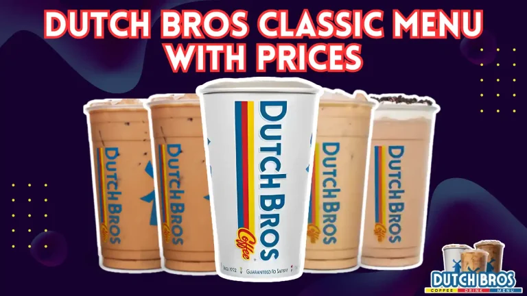 dutch bros classic menu prices