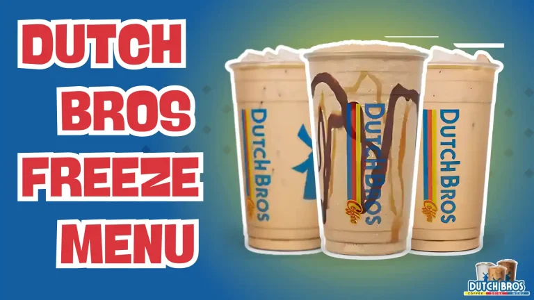 dutch bros freeze menu prices