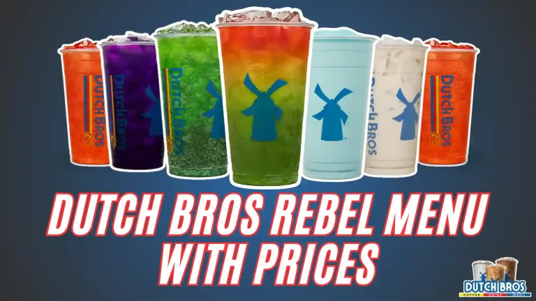 dutch bros rebel menu with prices